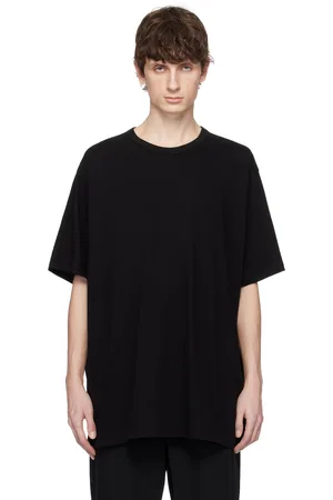 YOHJI YAMAMOTO Black Ultima Jersey Round Neck T-shirt