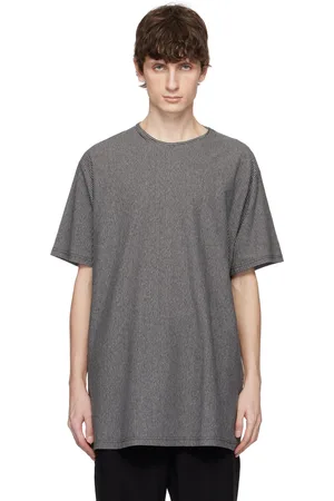 YOHJI YAMAMOTO Black & Gray Round Neck T-shirt