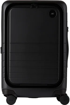 Monos Black Expandable Carry-On Pro Suitcase