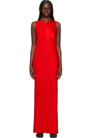 Ami Red Straight Maxi Dress