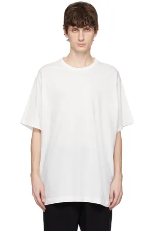 YOHJI YAMAMOTO White Ultima Jersey Round Neck T-shirt