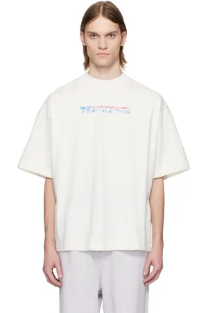 Alexander Wang White Logo-Print Cotton T-shirt