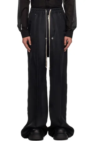 Rick Owens Black Hollywood Wide Bela Trousers