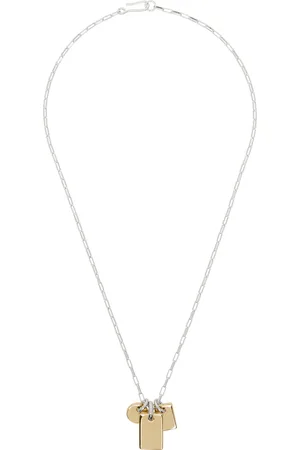 Laura Lombardi Silver & Gold Carta Charm Necklace