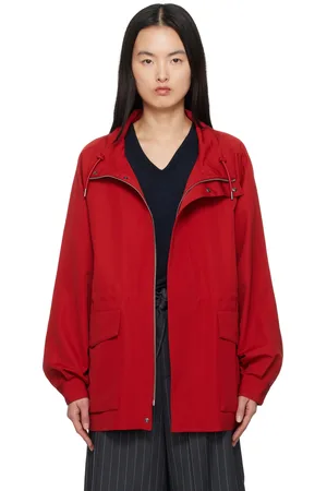 Auralee Wool Max Canvas High Neck Zip Jacket