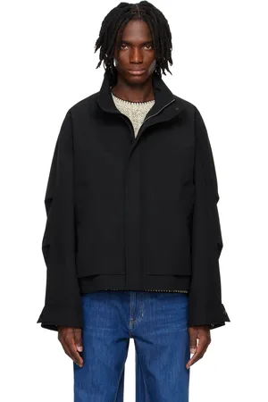 Solid Black Shell Parka Jacket