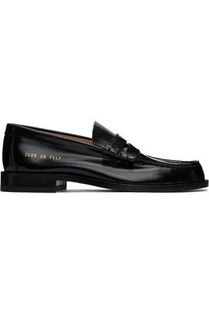 COMMON PROJECTS Black Polished Leather Loafers