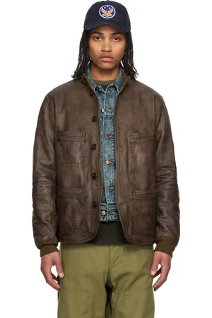 Ralph Lauren Brown Parkhurst Leather Jacket