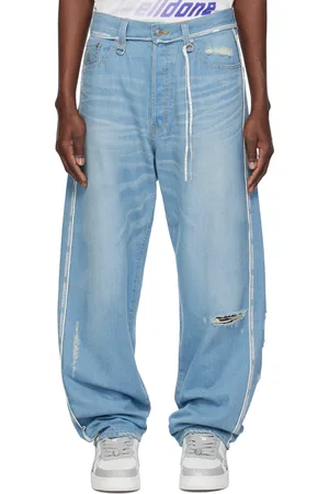 MASTERMIND JAPAN Blue Inside-Out Straight Jeans