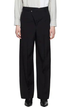 Maison Margiela Black Light Wool Blend Trousers