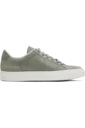 COMMON PROJECTS Green Retro Suede Sneakers