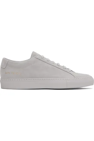 COMMON PROJECTS Gray Achilles Tonal Suede Sneakers