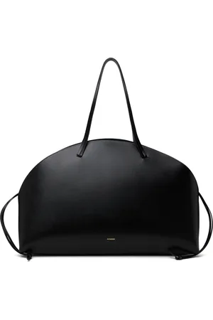 Jil Sander Black Curve Shoulder Large Bag