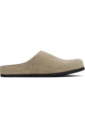 COMMON PROJECTS Taupe Suede Clog Loafers