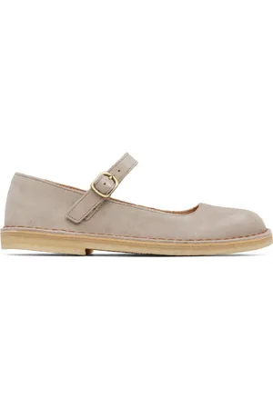 Clarks Taupe Desert Jane Ballerina Flats