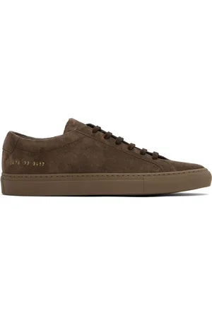 COMMON PROJECTS Brown Achilles Tonal Suede Sneakers