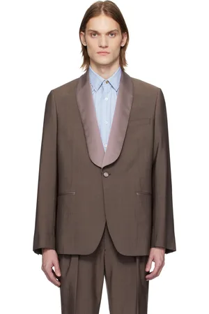 Paul Smith Purple Wool-Mohair Evening Blazer