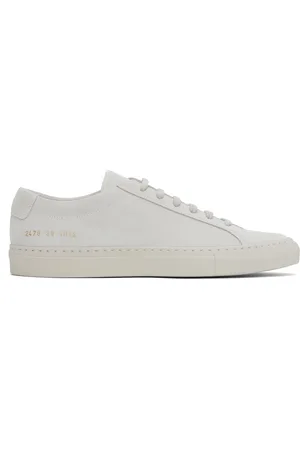 COMMON PROJECTS Beige Achilles Tonal Suede Sneakers