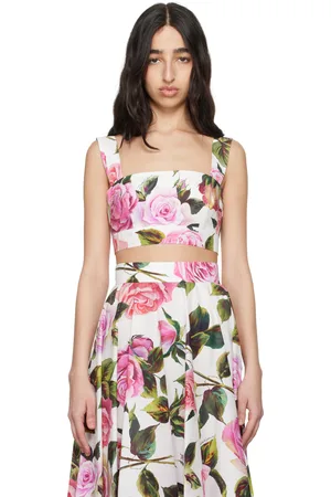Dolce & Gabbana Multicolor Rose-Print Camisole