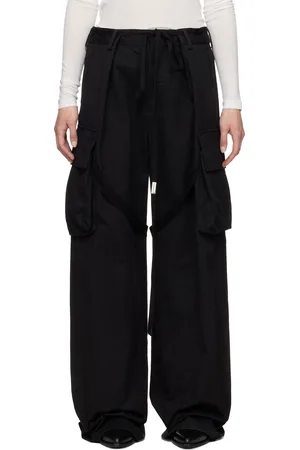 ANN DEMEULEMEESTER Black Fressa Cargo Pants