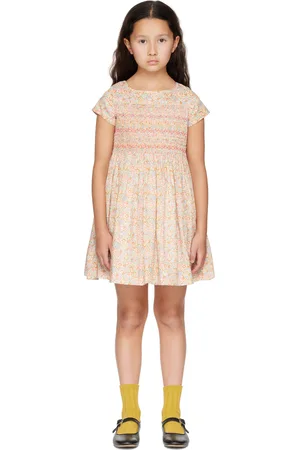 BONPOINT Kids Multicolor Duchesse Smocked Dress