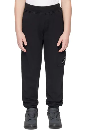 C.P. Company Kids Black Basic Cargo Pants