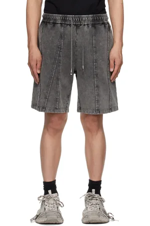 Feng Chen Wang Gray Tie Dyed Shorts
