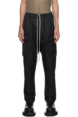 Rick Owens Black Long Cargo Pants