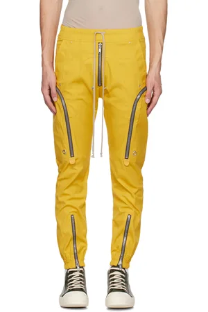 Rick Owens Yellow Porterville Bauhaus Cargo Pants