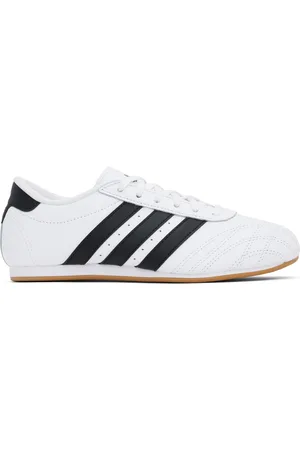adidas White & Black Taekwondo Lace Sneakers