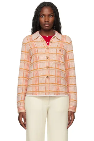 Guest In Residence Beige Dylan Plaid Shirt