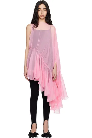 ALAINPAUL & Black Extended Ruffle Blouse