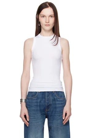 AYA MUSE Ribbed High Neck Tank Top