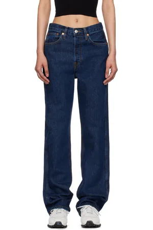 RE/DONE Blue 90s High Rise Loose Jeans