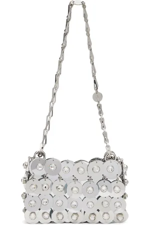 Paco rabanne Silver Sparkle Discs Bag