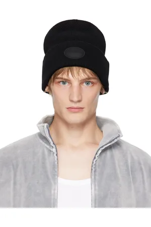 Alexander Wang Black Dome Logo Beanie