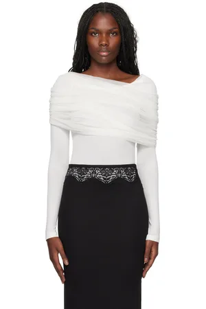 CHRISTOPHER ESBER Sorona Veiled Long Sleeve Top