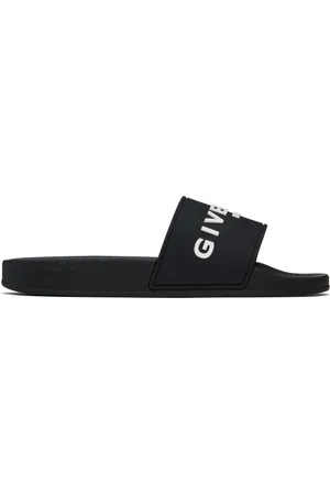 Givenchy Black Rubber Pool Slides