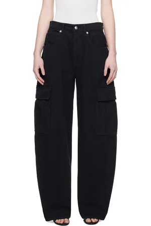 Alexander Wang Black Oversized Cargo Pants