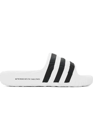 adidas White & Black Adilette 22 Slides