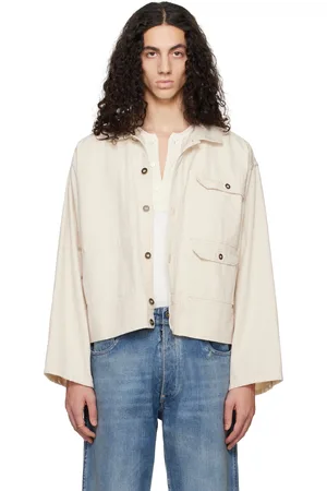 Maison Margiela Beige Distressed Denim Jacket