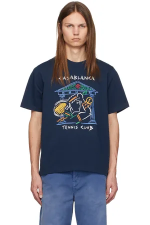 Casablanca Blue Crayon Temple T-Shirt