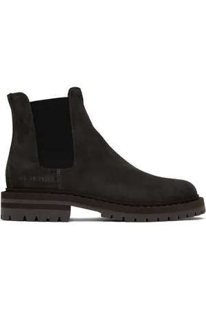 COMMON PROJECTS Black Stamped Chelsea Boots