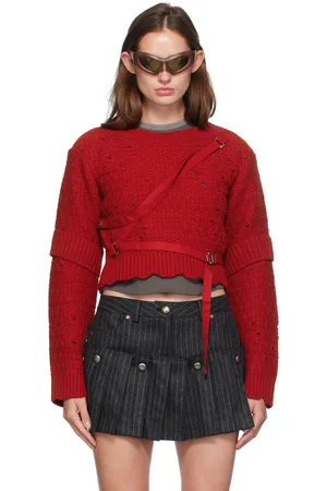Andersson Bell Red Nora Strap Sweater