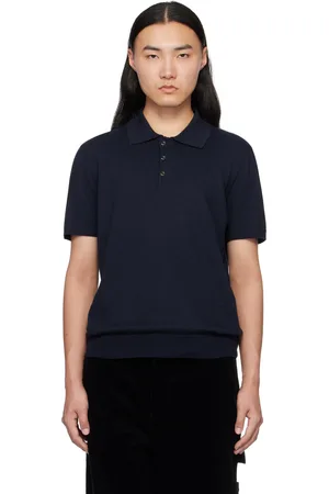 A.P.C. Navy Grégoire Polo