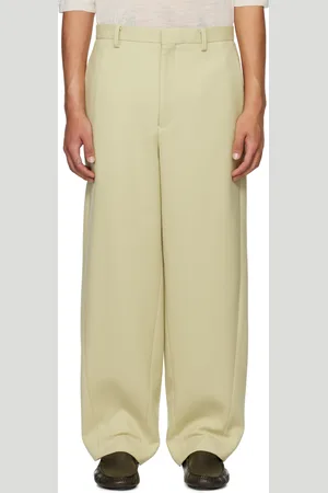 Auralee Yellow Light Melton Trousers