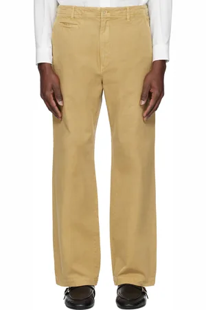 Auralee Beige Finx Gabardine Trousers