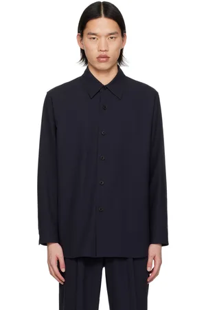 Auralee Navy Button Up Shirt