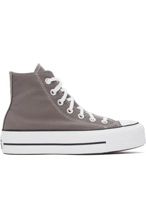Converse Taupe Chuck Taylor All Star Lift Platform High Top Sneakers