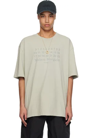 Maison Margiela Gray Numeric Logo T-shirt